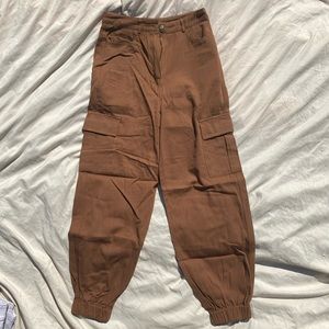 Shein Brown Cargo Joggers